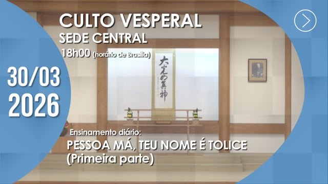 Capa do vídeo do “Culto Vesperal | Sede Central - 30/03/2026”.