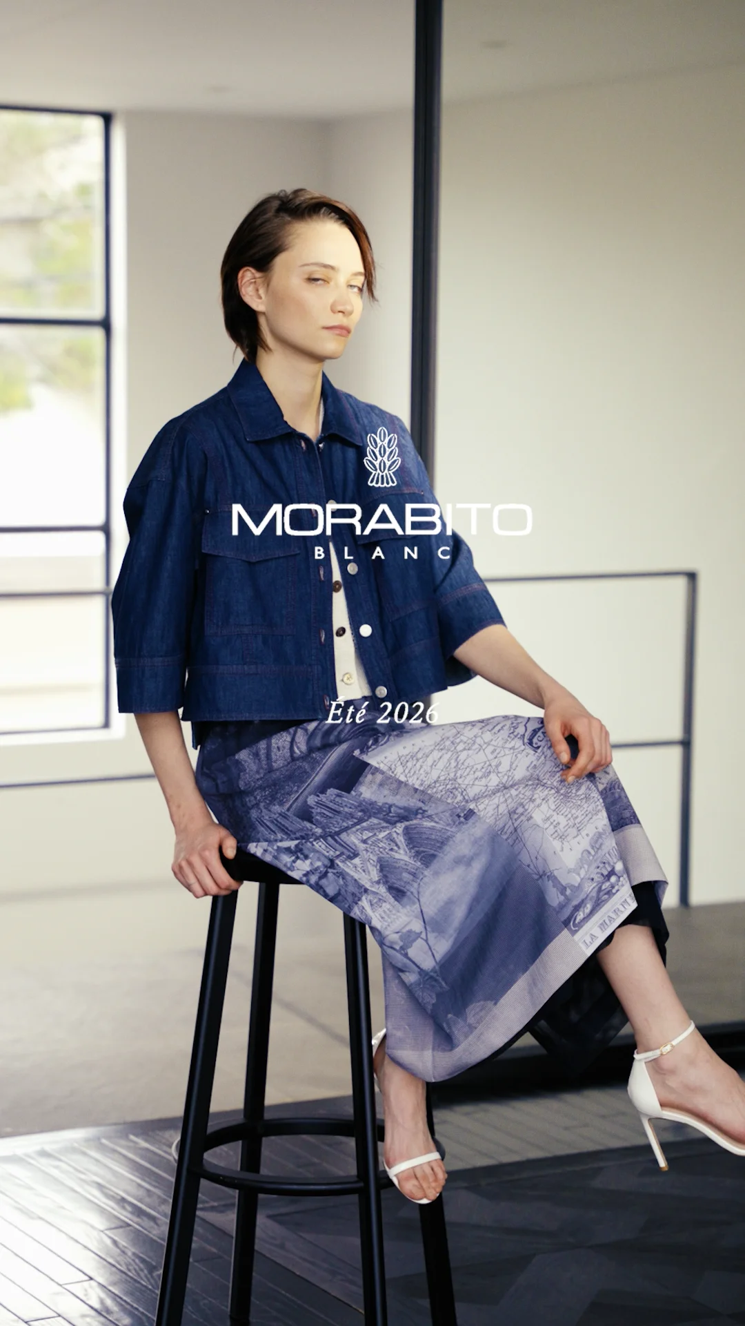 タグ付新品　MORABITO BLANAC モラビトブラン　デニムブラウス タグ付新品 MORABITO BLANAC モラビトブラン デニムブラウス 【公式通販】