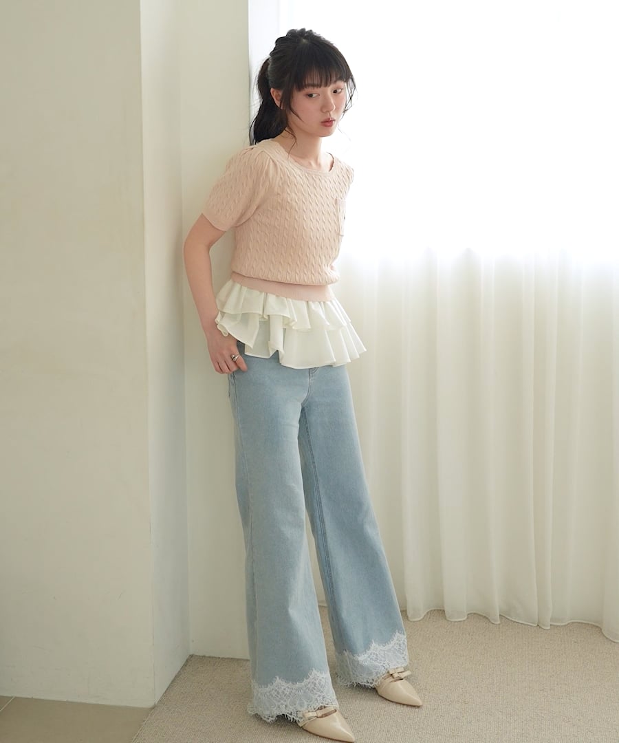 POLO BCS (ポロ•ビーシーエス）Heather ケーブルニットワンピース POLO