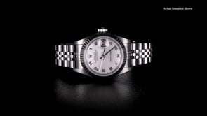 Pre-Owned Rolex Datejust Womens 26mm Automatic Stainless Steel and 18kt White Gold Watch