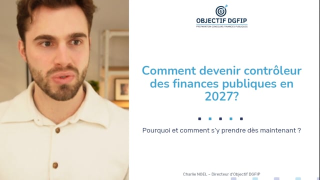 Devenez contrôleur des finances publiques en 2027 !