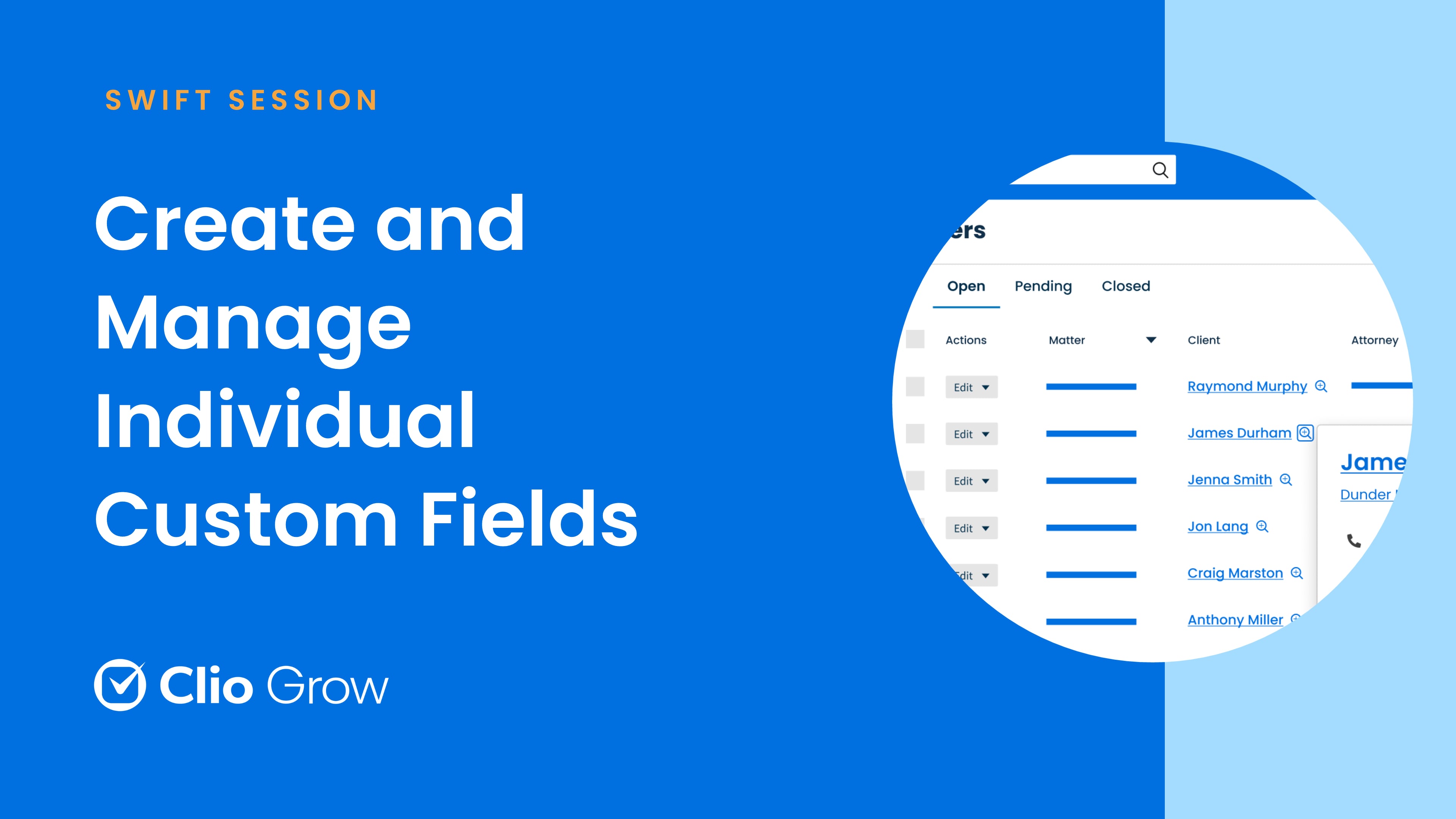 Create and Manage Individual Custom Fields in Clio Grow | Videos ...