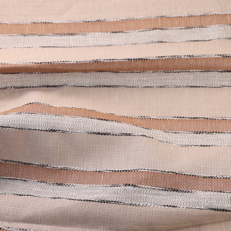Vidéo: Tissu ethnic chic 100% coton - Rayure beige, blanc & camel