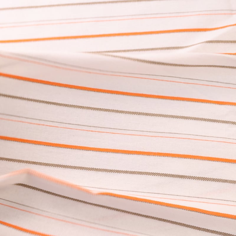 Vidéo: Tissu ethnic chic - rayure texturée beige, orange & marron