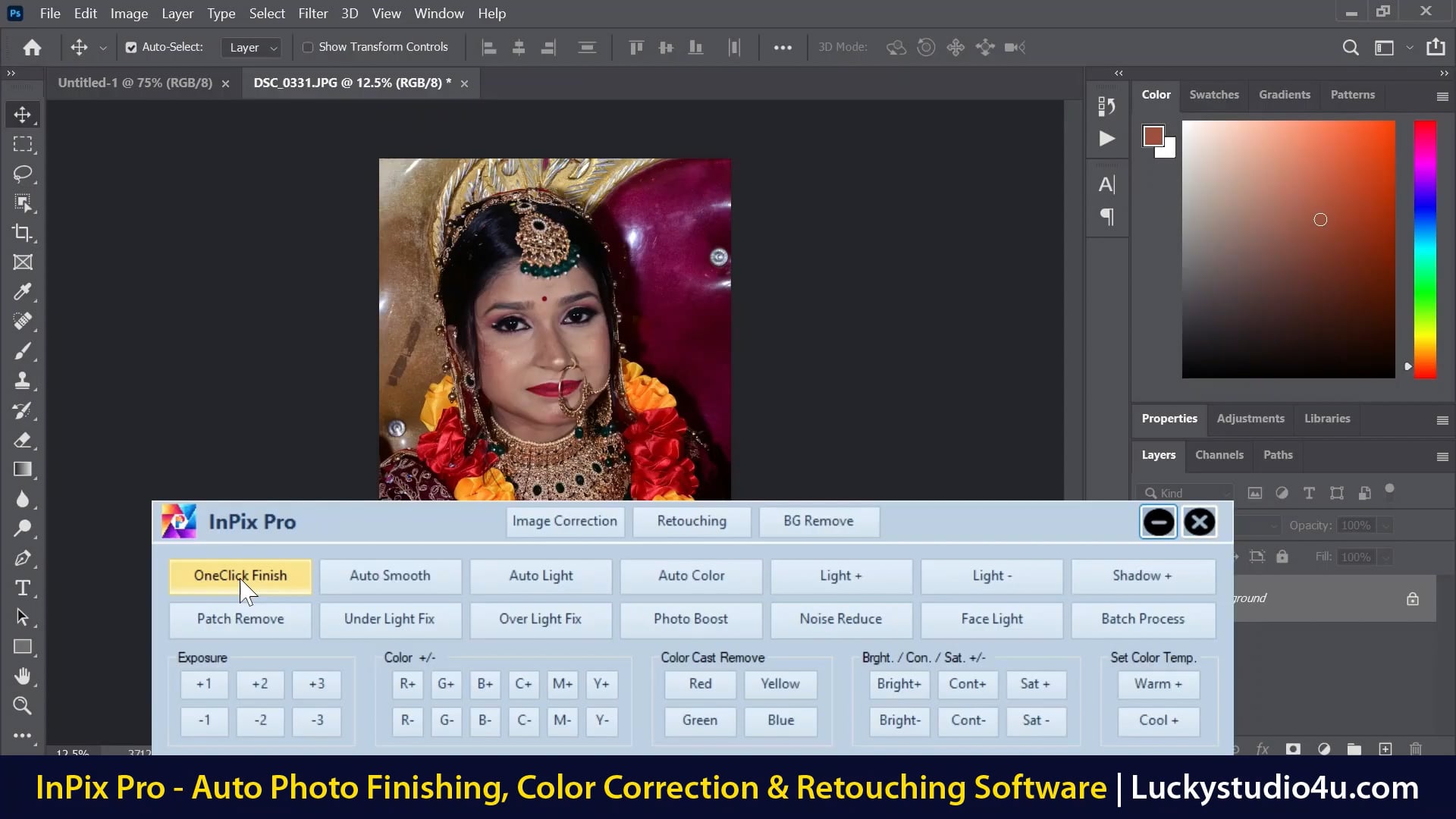 InPix Pro Auto Photo Finishing, Color Correction & Retouching Software ...