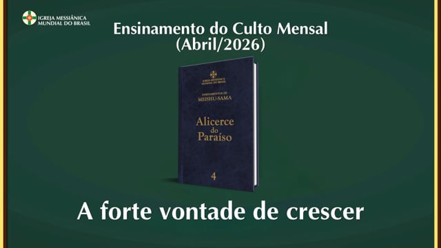 Capa do vídeo do “Ensinamento do Culto Mensal de Agradecimento dedicado aos Jovens - Abril / 2026”.