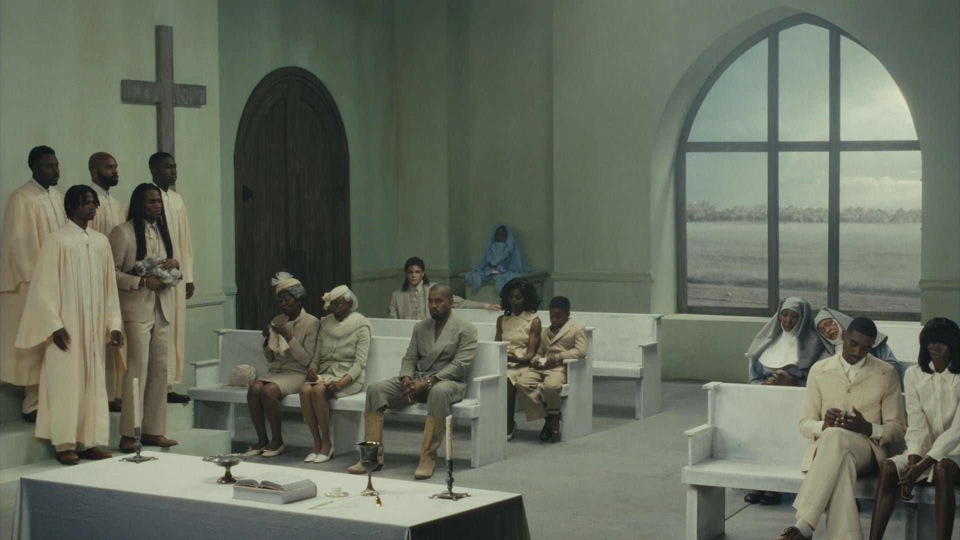 YE ft. TRAVIS SCOTT "Father" | Bianca Censori