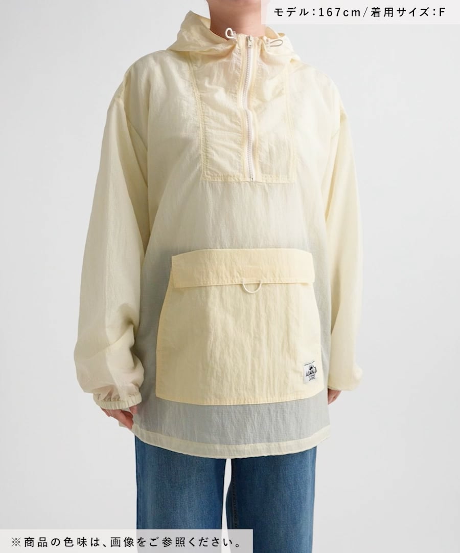 HAZY CLUB] てぃらシアーアノラックパーカー【一部カラー再入荷予約
