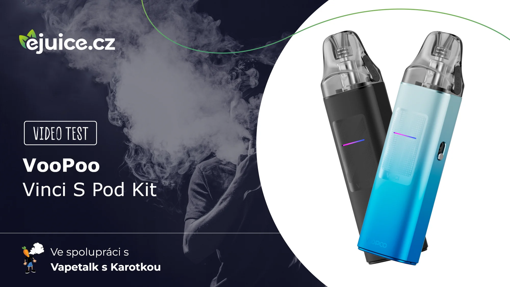 VooPoo Vinci S Pod Kit - video test (CZ)