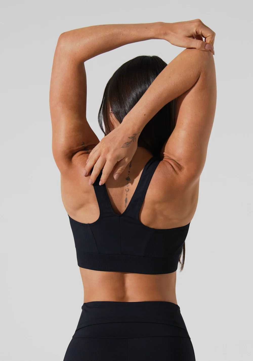 Top Fitness Feminino Nadador Anatômico Com Detalhe Canelado Motion