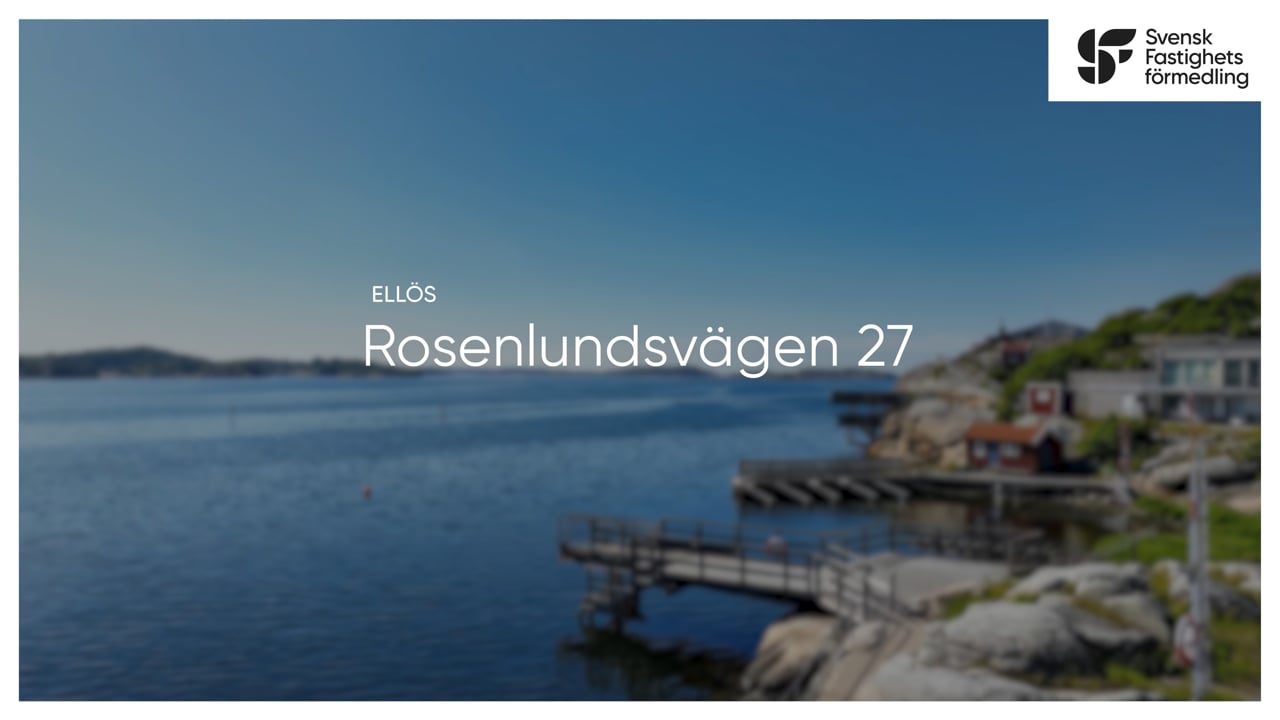 5 rum Fritidshus på Rosenlundsvägen 27 Ellös Orust kommun - video