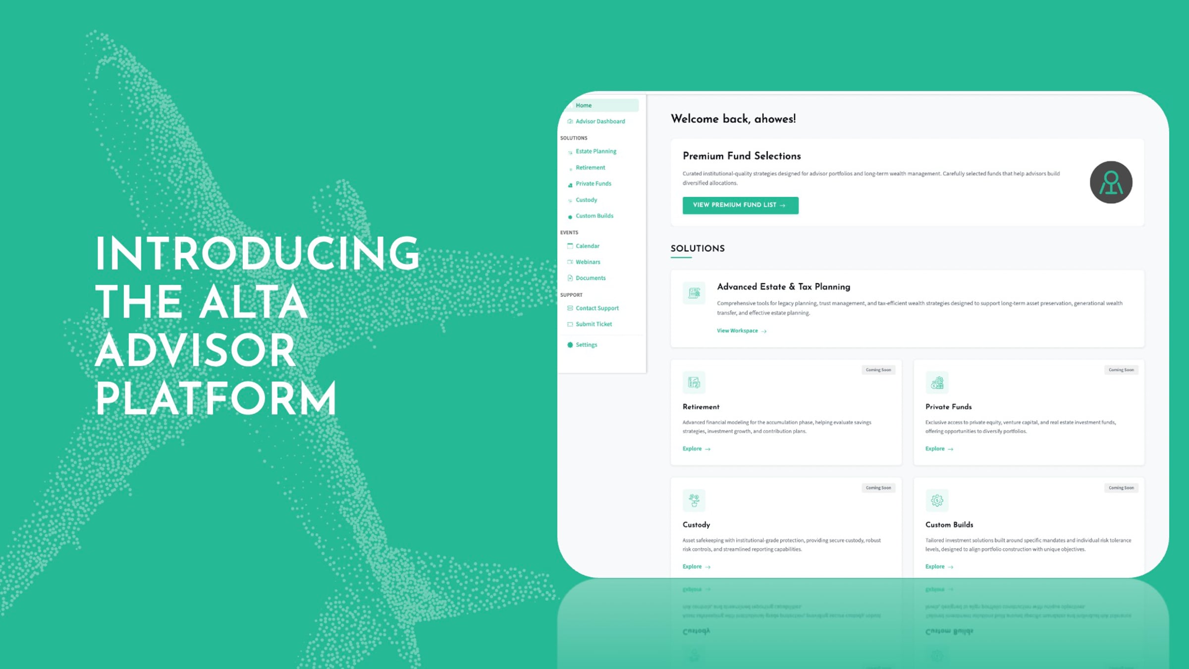 Alta Advisor Platform Launch Webinar | Videos & Movies on Vimeo