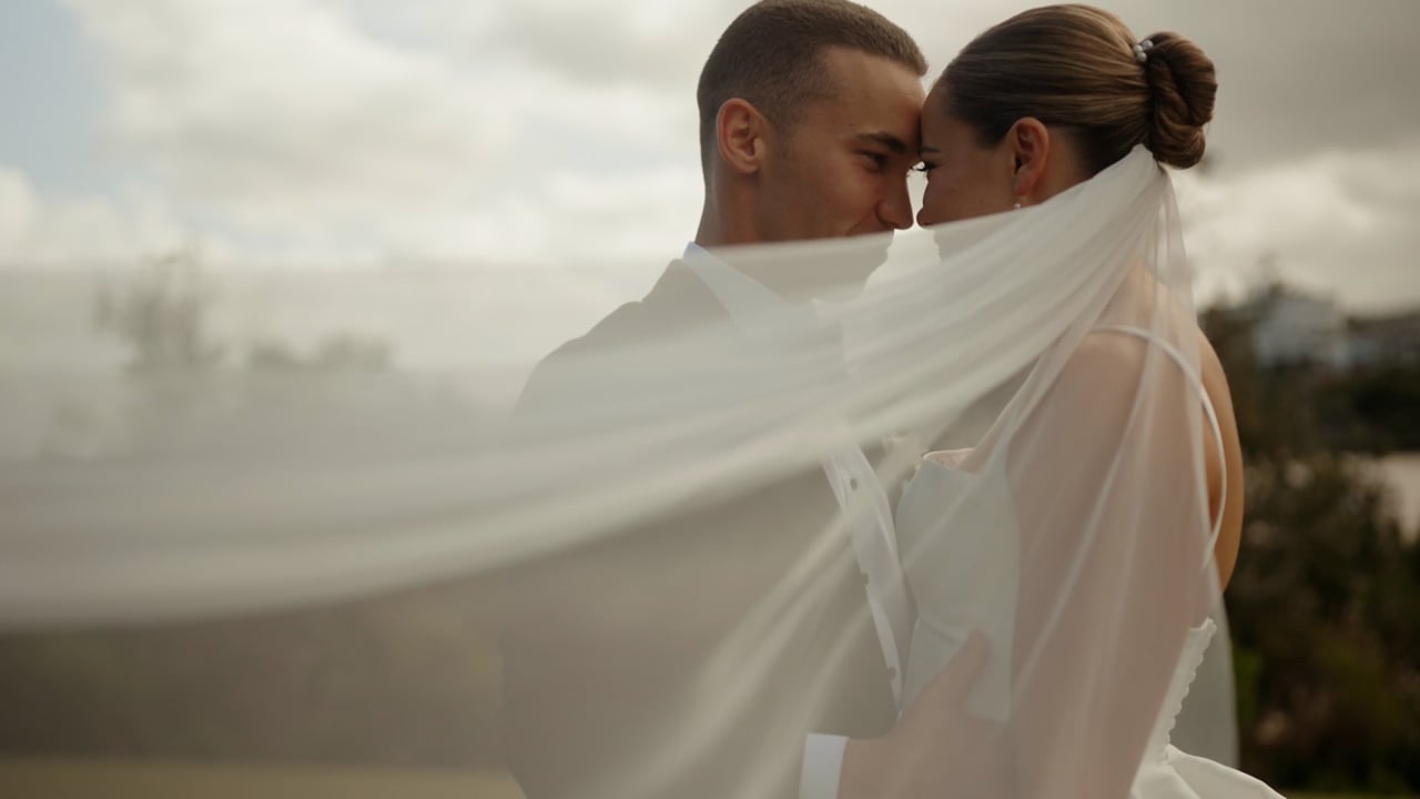 Still from Sarah and Cameron's Northern Beaches wedding film