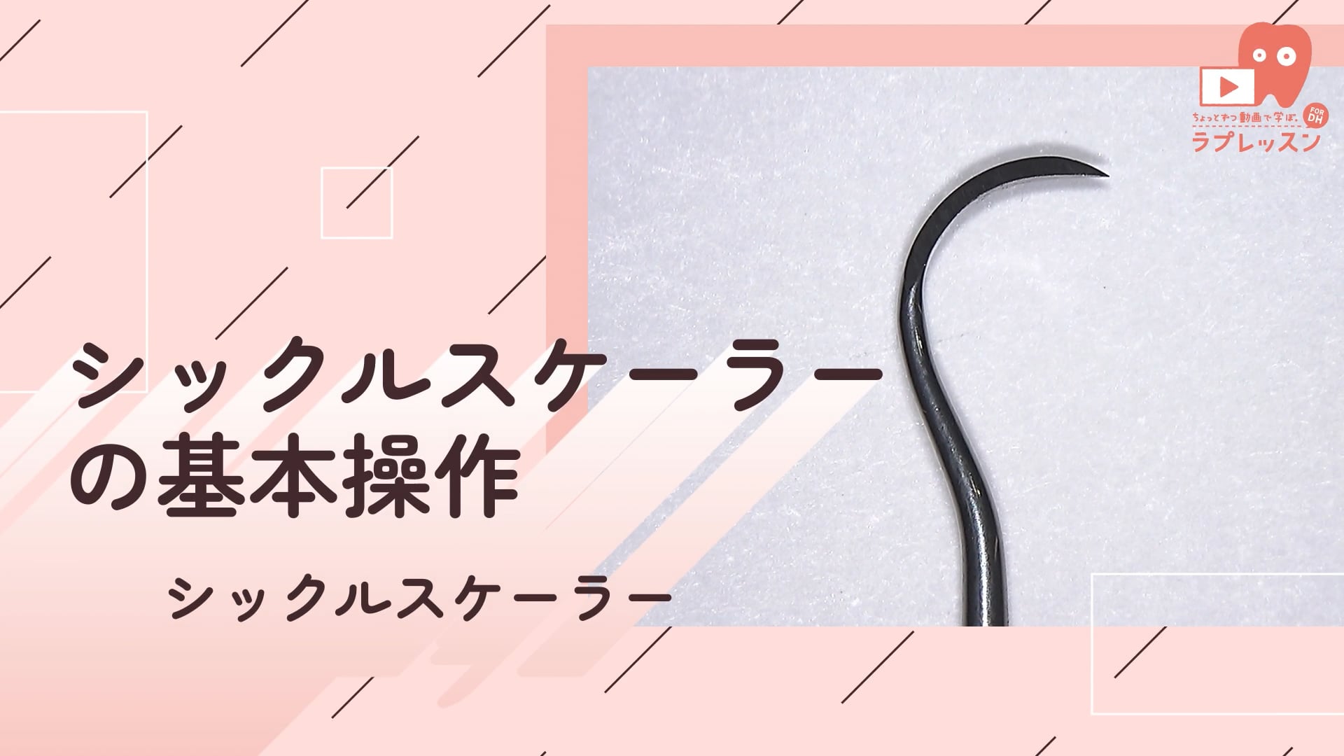 01.シックルスケーラーの基本操作