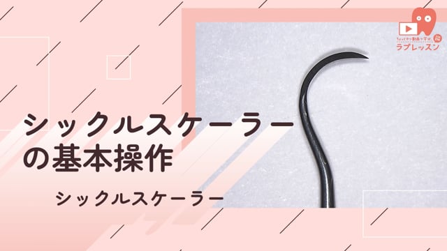 01.シックルスケーラーの基本操作