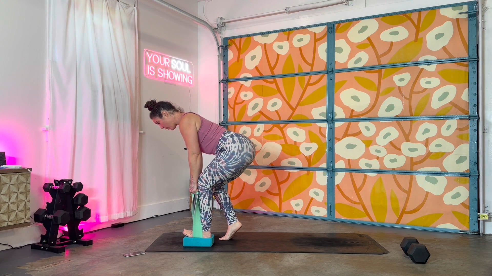 Booty Focus Strength Band, Block + Heavy Dumbbells - 78
