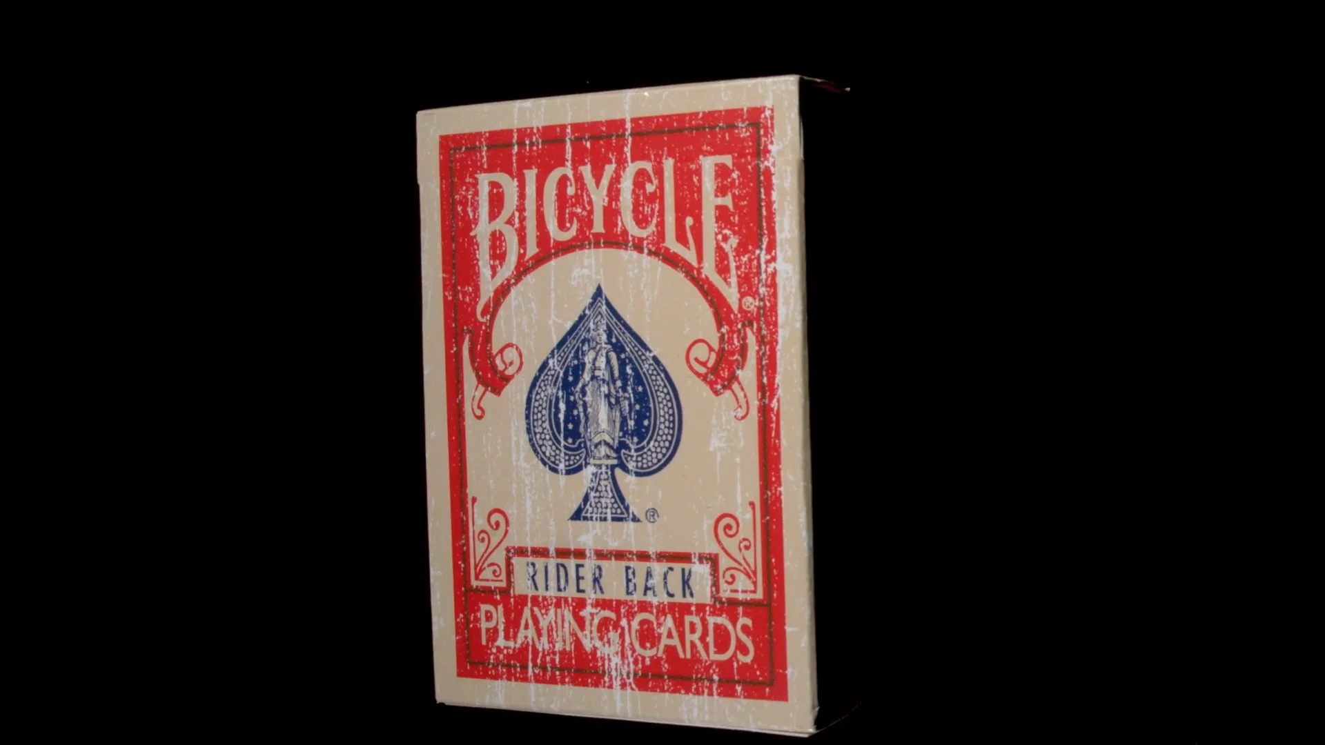 Faded Rider Back Red Bicycle Deck | Unique Gaff Deck | Magic Makers