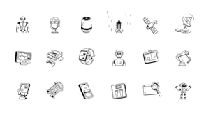 Animated Technology Doodle Icon Set, an Outline Icon by Vectors Market (Thumbnail 5 of 5)