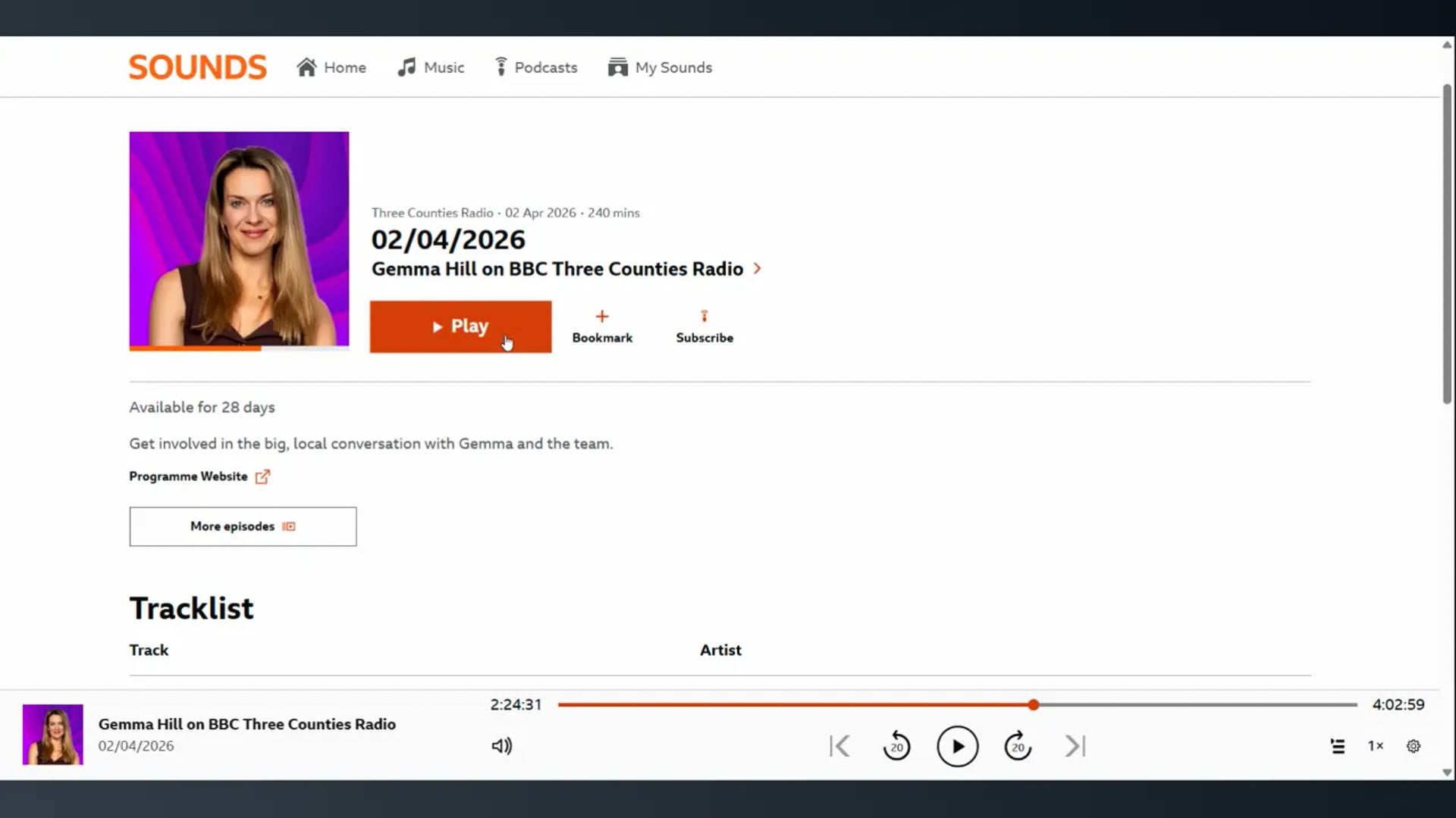 BBC - 3 Counties Radio Gemma Hill with Dr Dan Shaffer