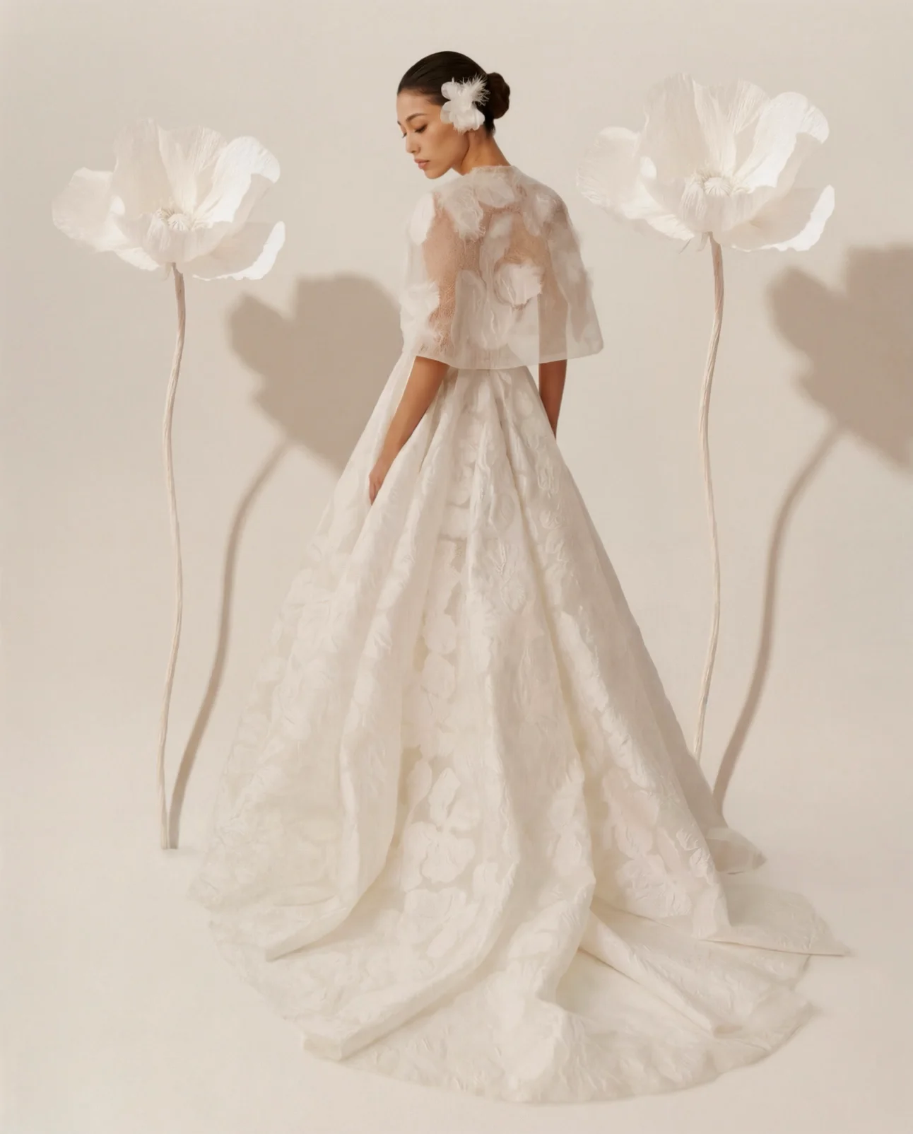 Leya Silk Organza A-Line Wedding Dress - Mira Zwillinger