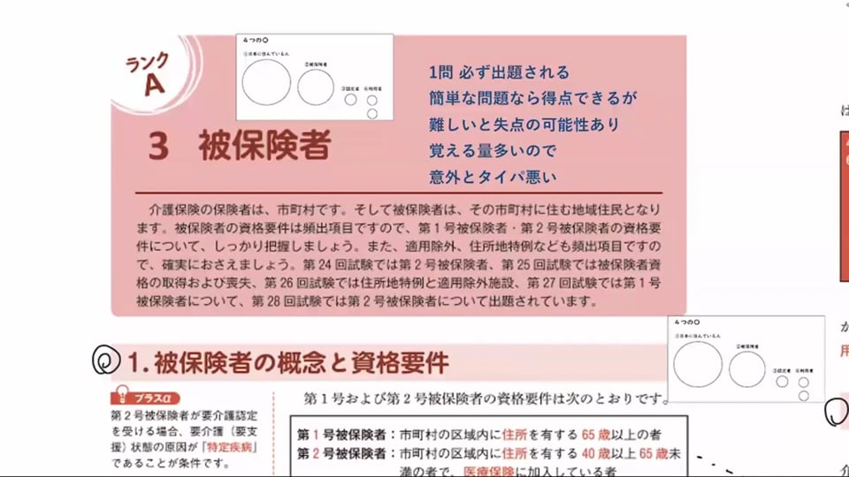 3章　被保険者の授業画面