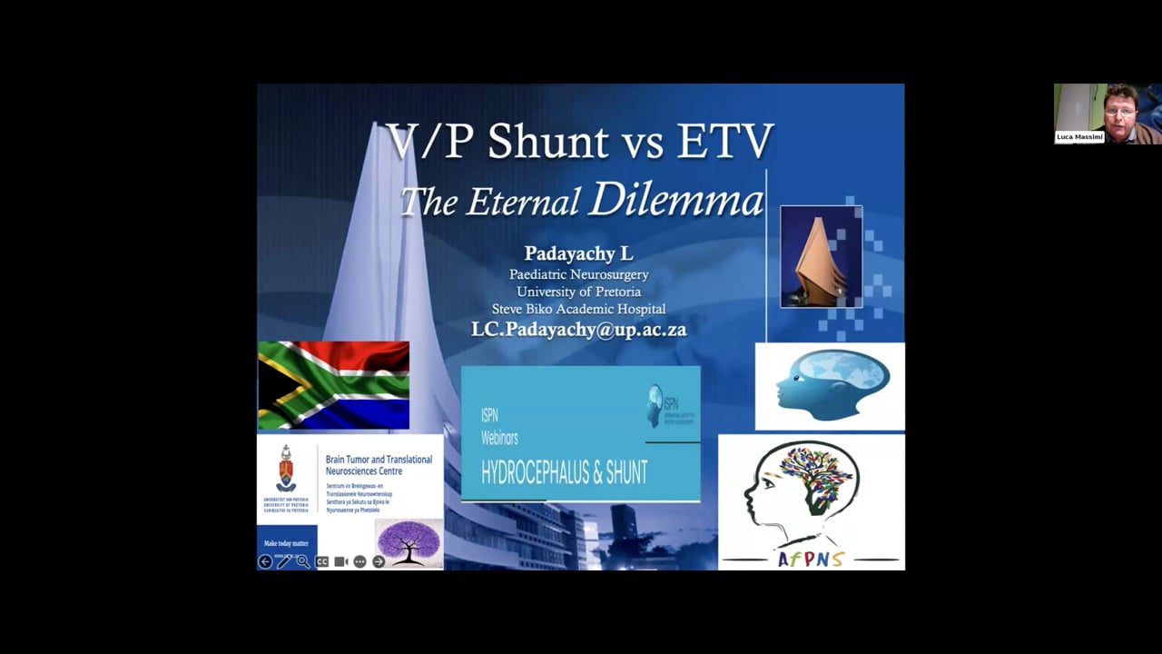 ISPN Webinar; Hydrocephalus & Shunt – VP Shunt vs ETV the Eternal Dilemma