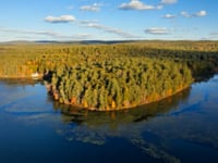 Lake Rohunta Island – Private island in Massachusetts, United States – video thumbnail