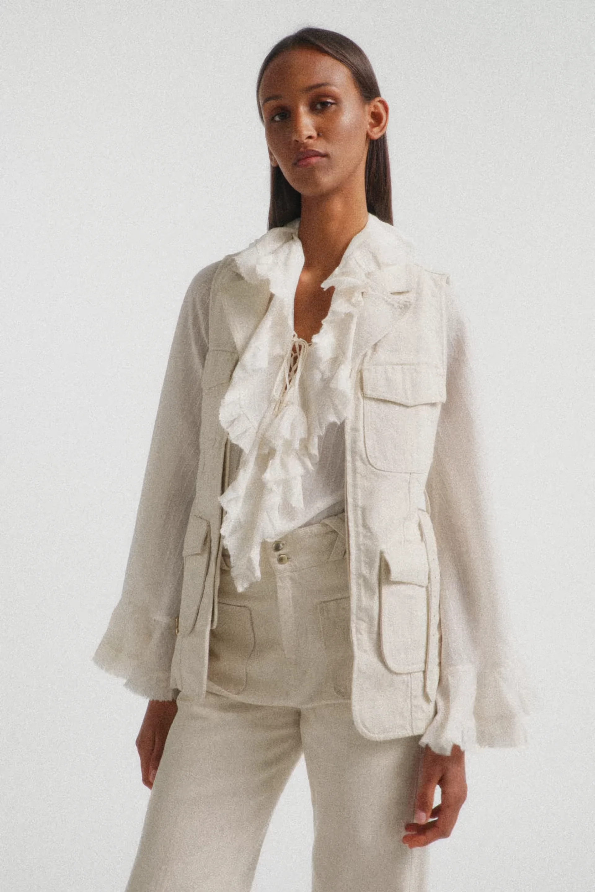 ※5月末まで Mame Sheer Embroidery Vest SUMMER OF LOVE vest | Dorothee Schumacher