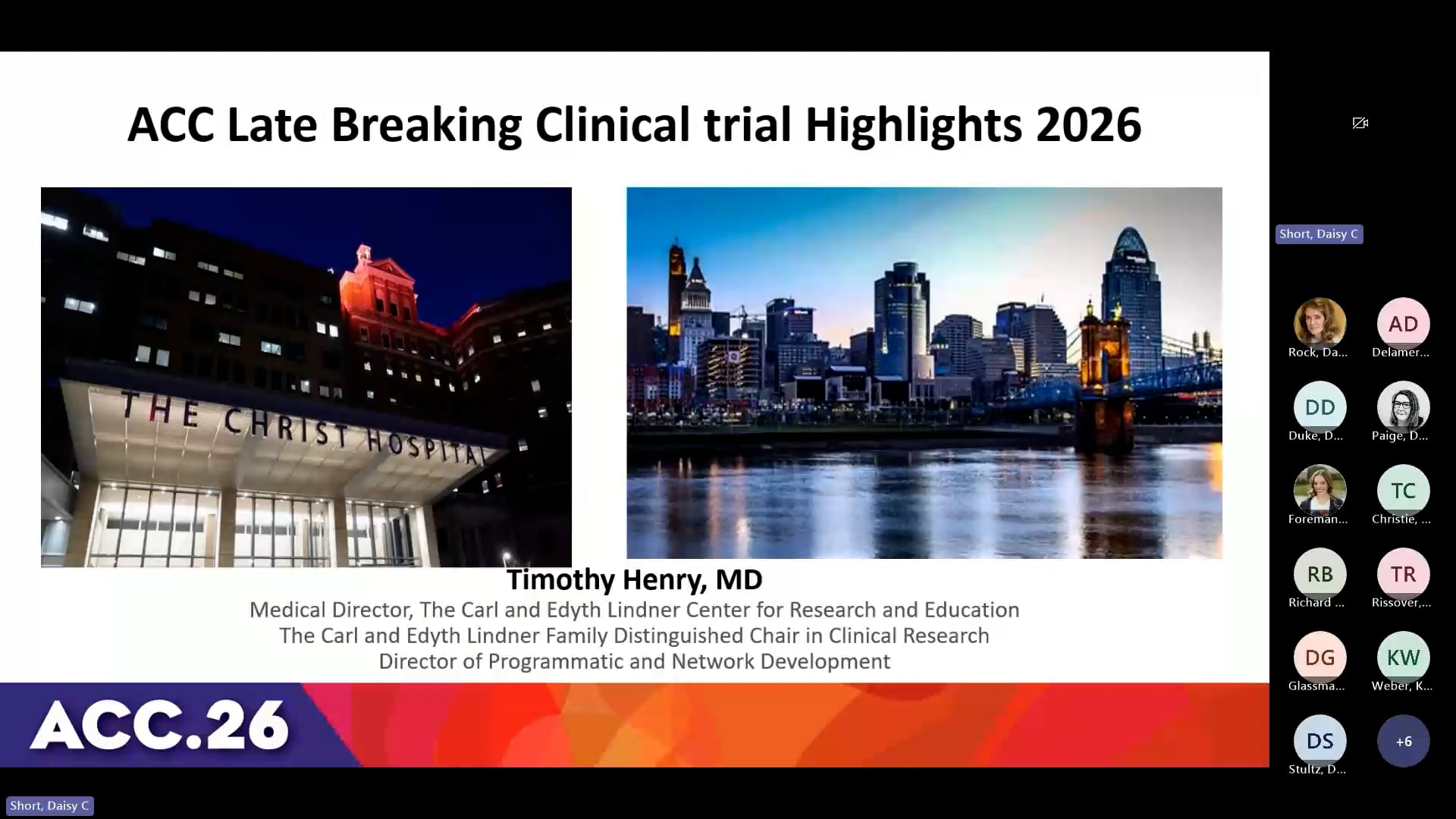 Heart & Vascular Grand Rounds | 4/6/26 | Timothy Henry, MD | ACC Late ...