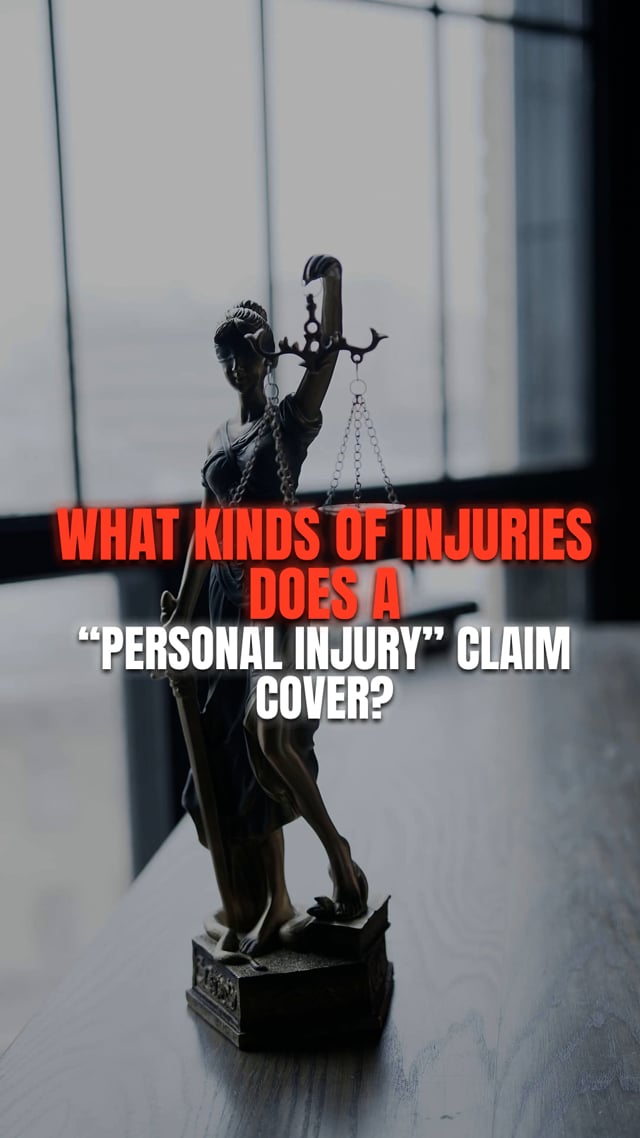 What kinds of injuries does a “personal injury” claim cover? video thumbnail