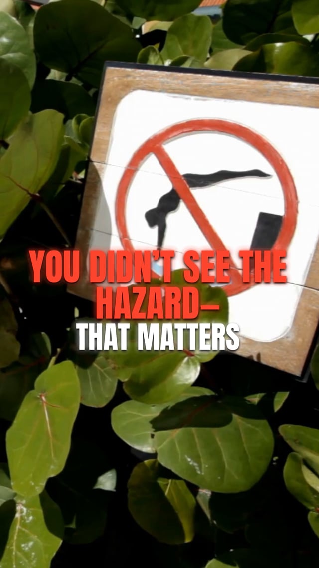 You Didn’t See the Hazard—That Matters video thumbnail