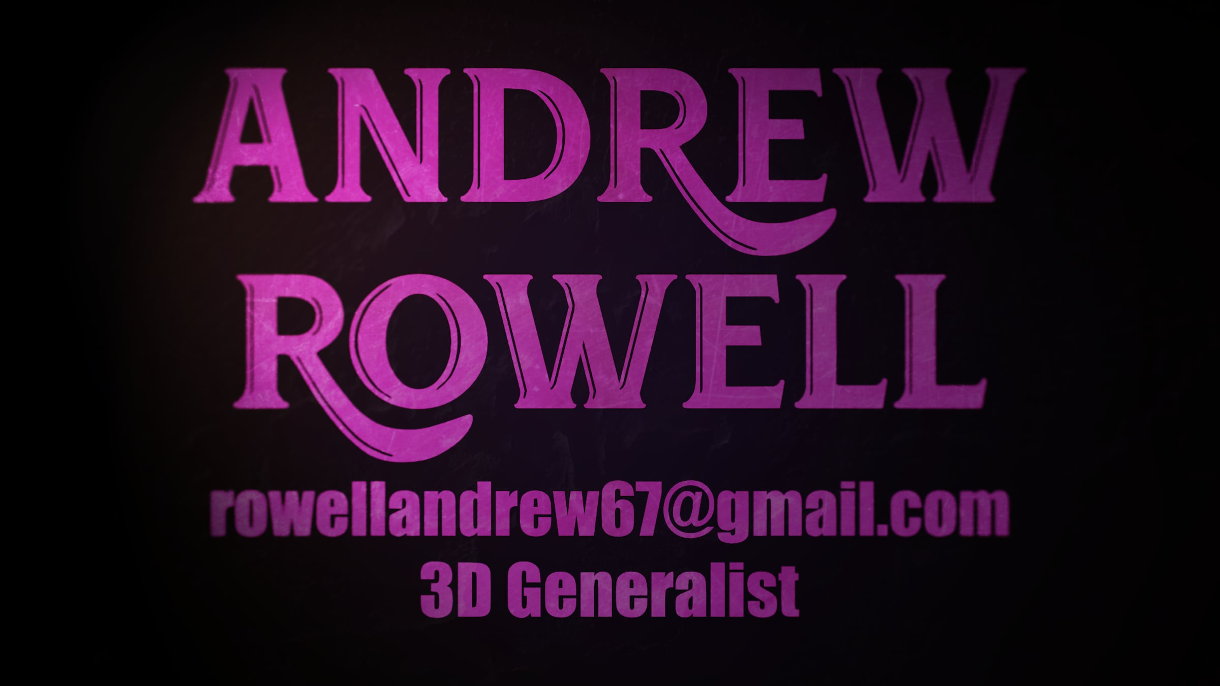 Andrew Rowell - 3D Generalist - Showreel 2026 | Videos & Movies on Vimeo