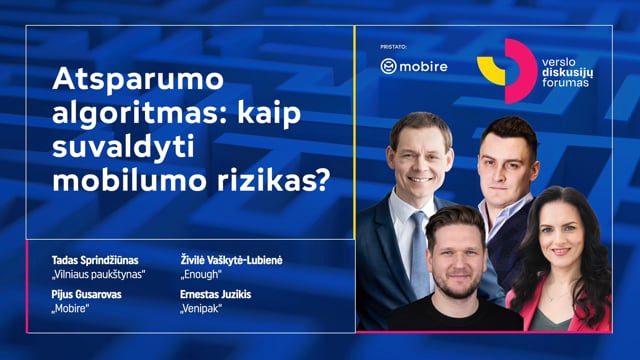 Atsparumo algoritmas: kaip suvaldyti mobilumo rizikas?