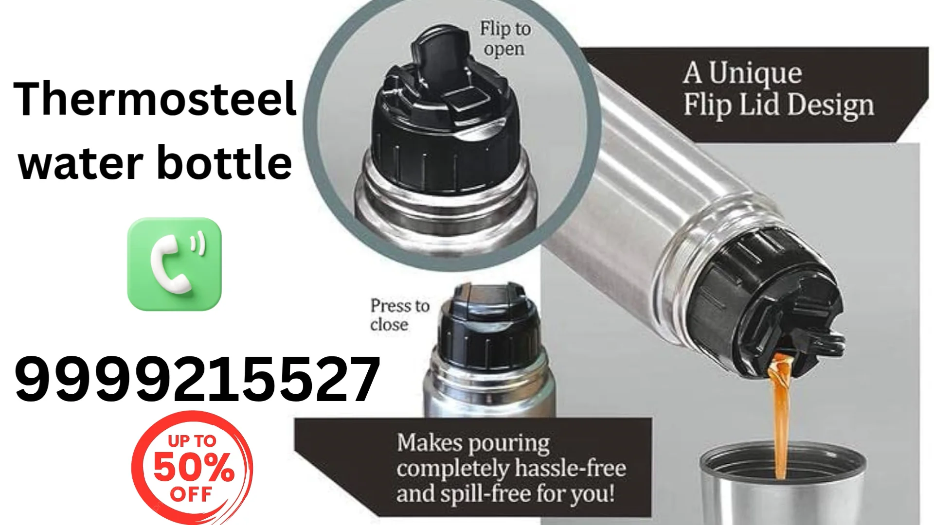 Thermosteel Water Bottle Manufacturer - Call Now (+919999215527)