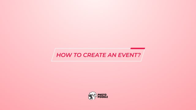Creating Your First Event