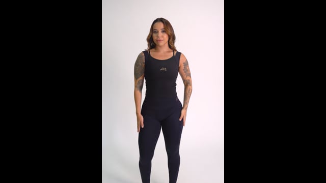 Camiseta Regata Canelada Preta JuPxt