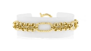 14kt Yellow Gold-Plated Multi-Link Bracelet