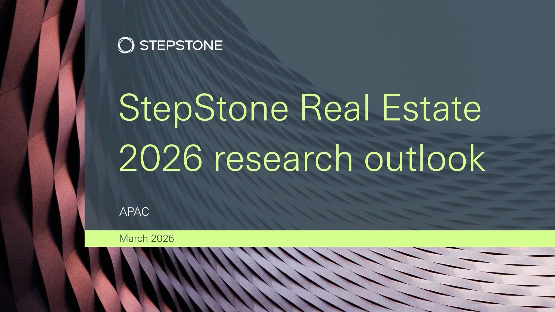 StepStone Real Estate - 2026 APAC Research Outlook Webinar | Videos ...