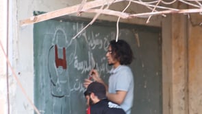 جدارية كنا نمزح ونقول: يارب تنهد المدرسة… وانهدت