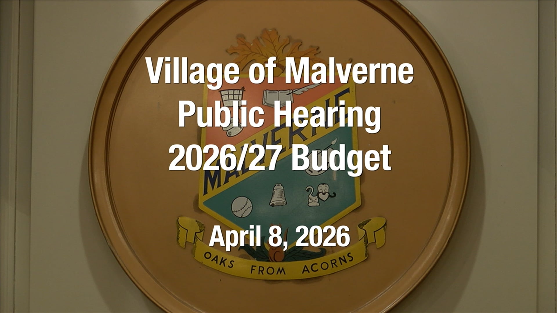 Village of Malverne - Public Hearing - April 8, 2026