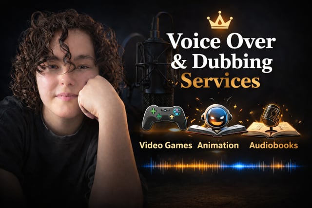 record a voice over for your video games, animations or audiobooks