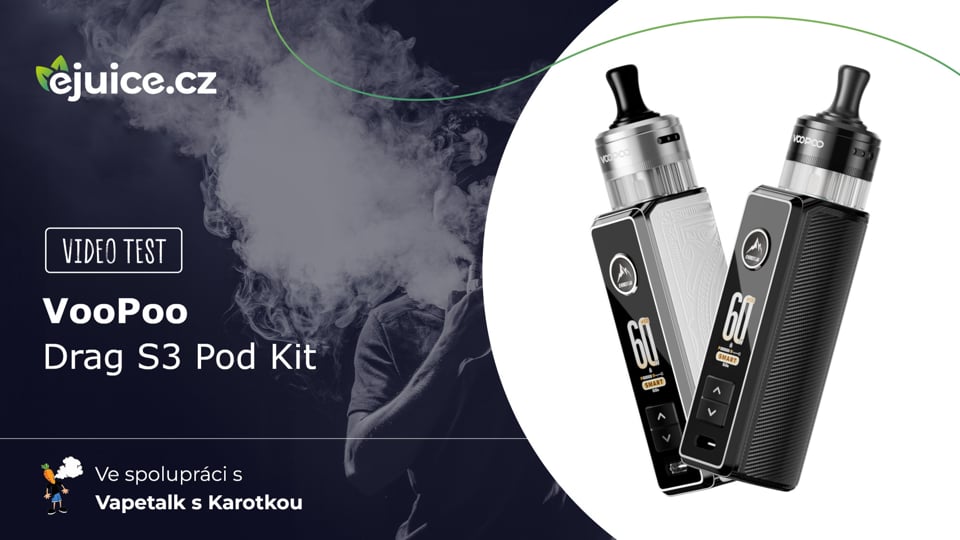 VooPoo Drag S3 Pod Kit - video test (CZ)
