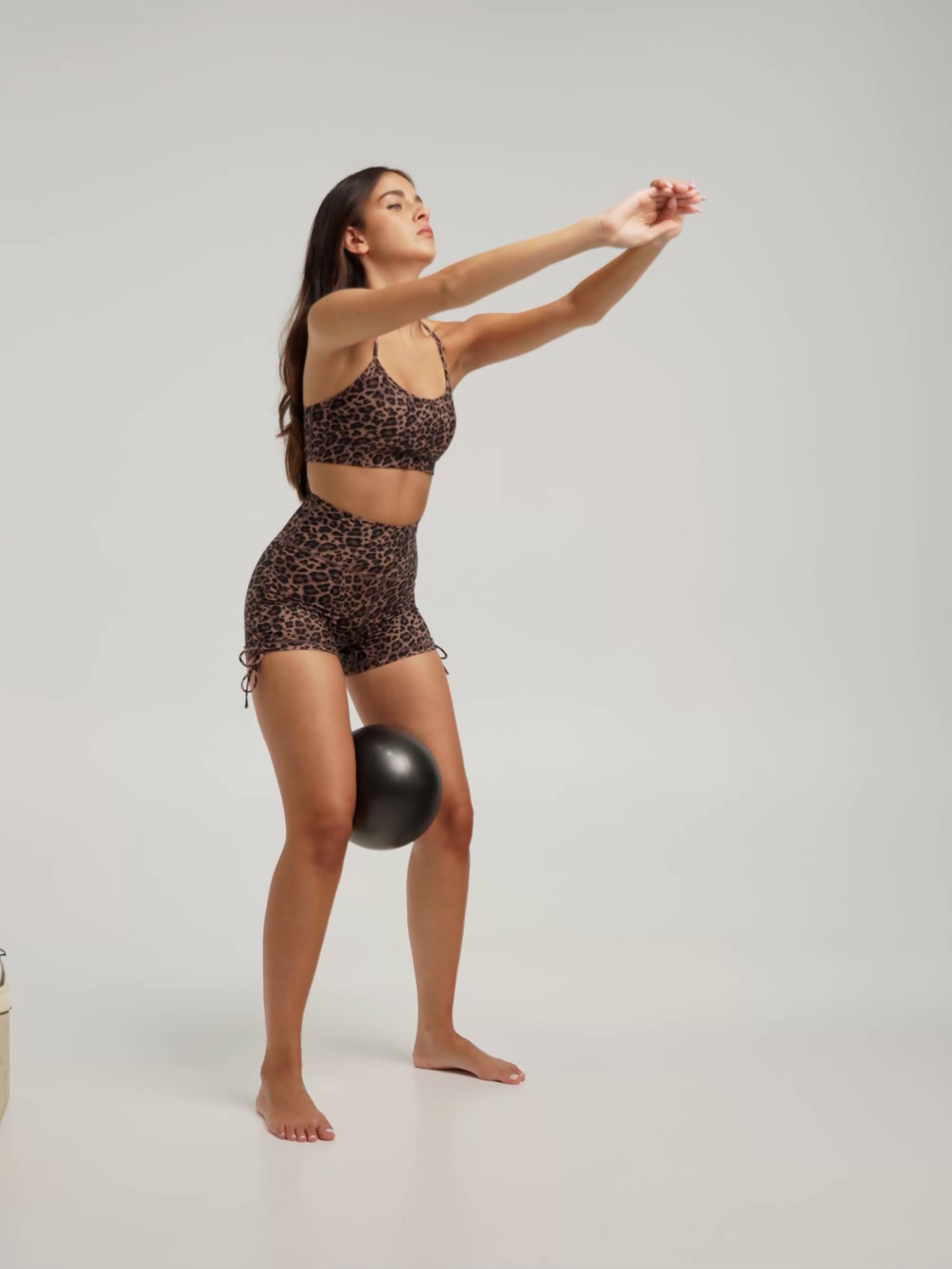 טייץ קצר עם כיווץ בצד אורך ”5 מבד ilios