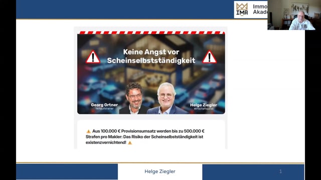 Sicher selbstständig - Aufzeichnung
