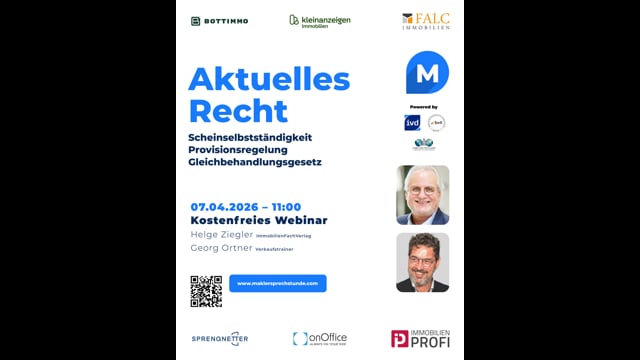 Aktuelles Recht: Scheinselbstständigkeit, Provisionsregelung, Gleichbehandlungsgesetz