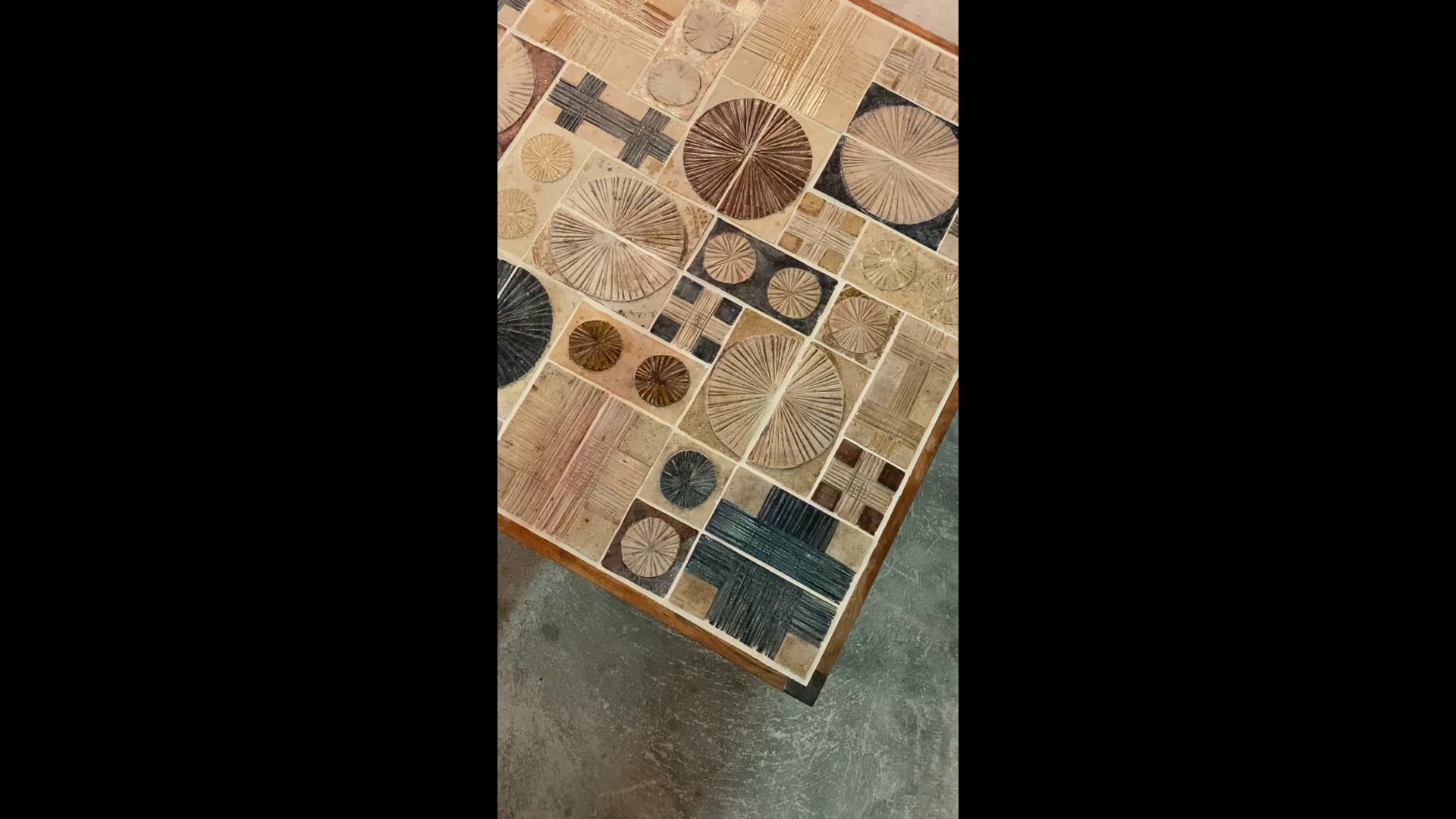 Tue Poulsen Ceramic Tiles Coffee Table by Master Cabinetmaker