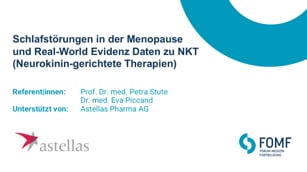 Schlafstörungen in der Menopause und Real-World Evidenz Daten zu NKT (Neurokinin-gerichtete Therapien)