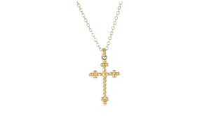 Gabriel & Co. 14kt Yellow Gold Cross Pendant Necklace