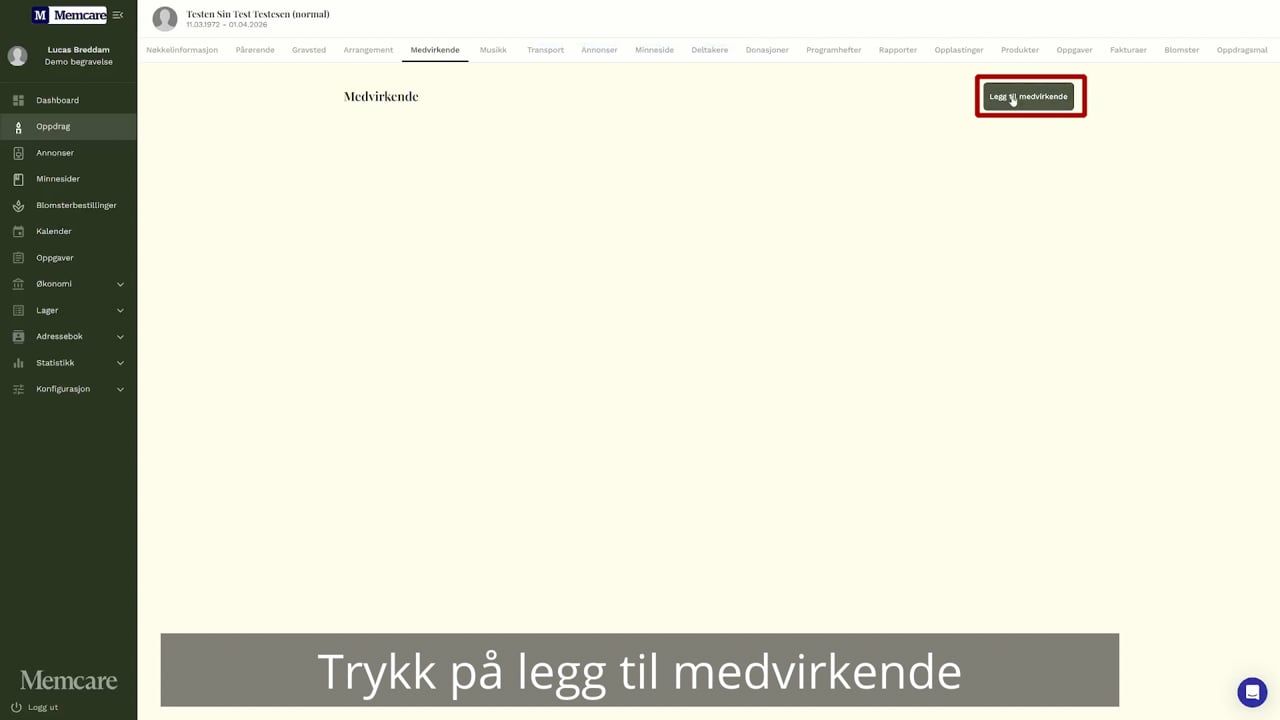 Legg til medvirkende