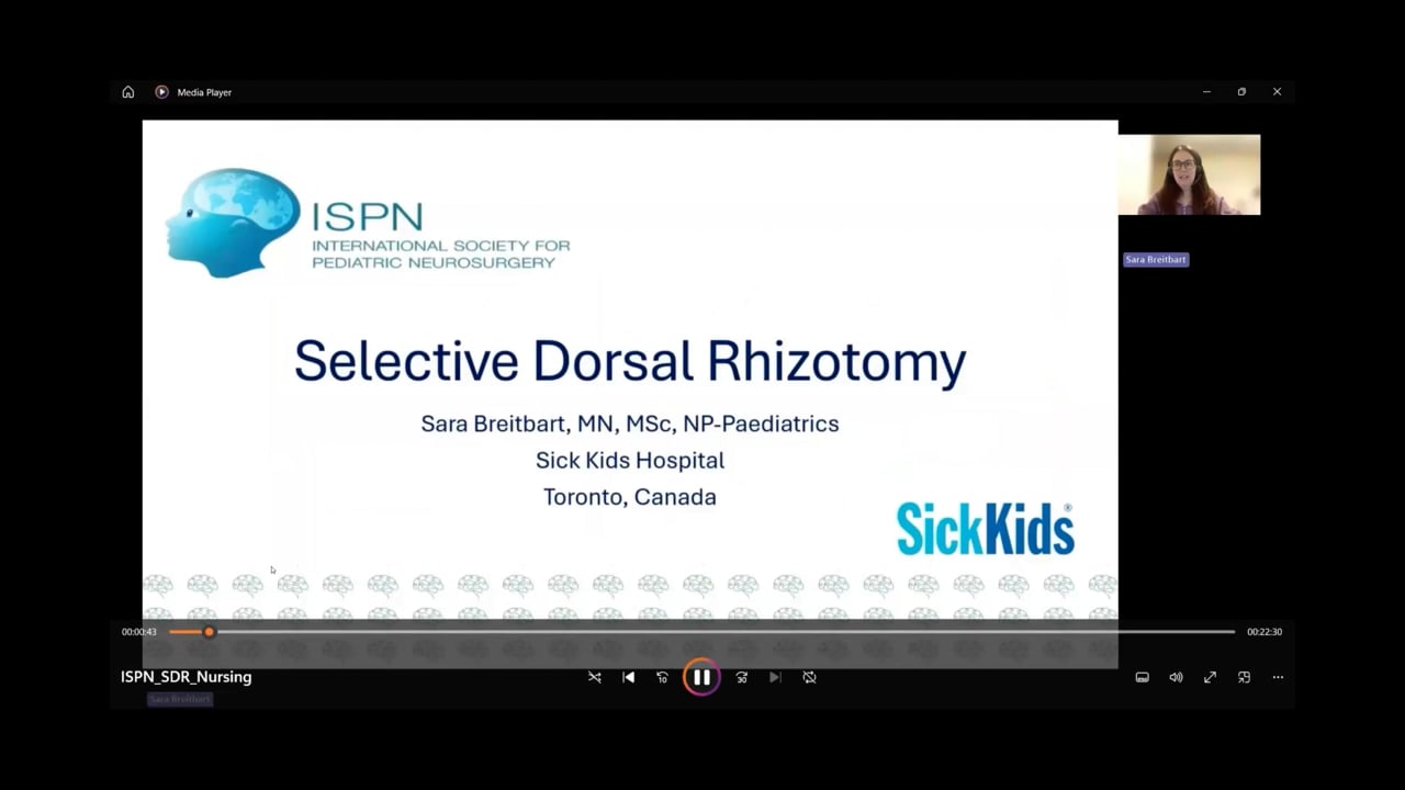 ISPN Nursing Webinar: Spasticity Management – Selective Dorsal Rhizotomy
